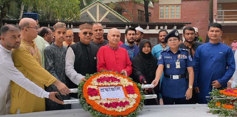 জাতির পিতার সমাধিতে শ্রদ্ধা