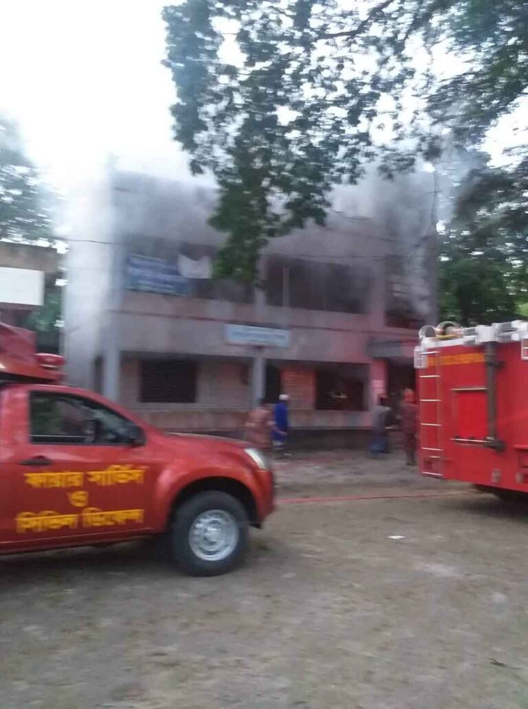 কাশিয়ানীতে নির্বাচন অফিসে আগুন