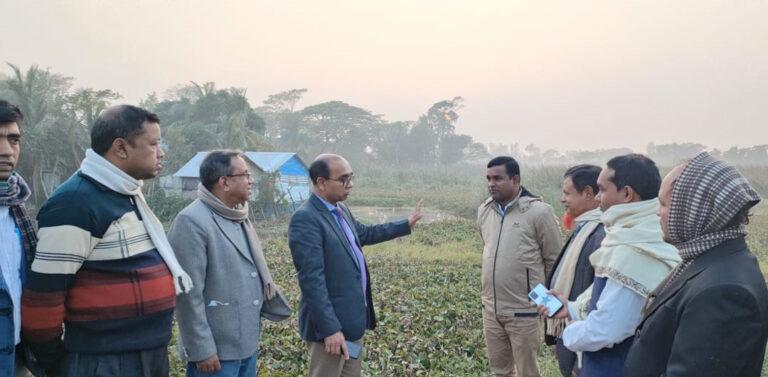 কোটালীপাড়ায় জলাবদ্ধ পতিত  জমিতে ফসল উৎপাদনের উদ্যোগ