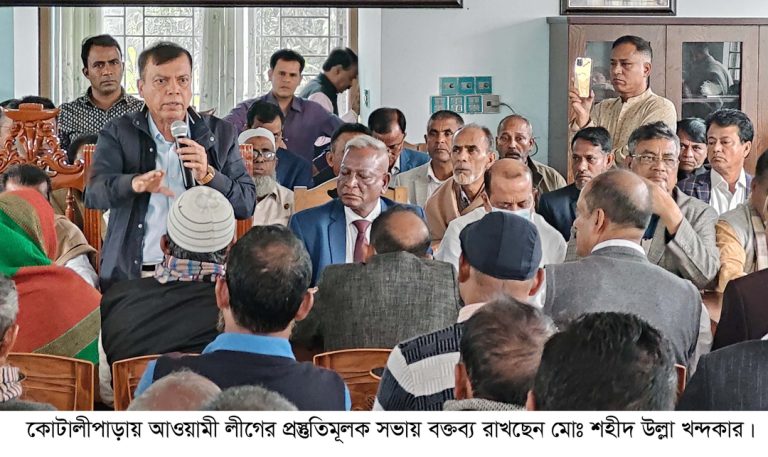 উপজেলা আওয়ামী লীগের প্রস্তুতিমূলক সভা