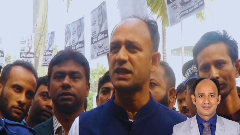 টুঙ্গিপাড়ায় বঙ্গবন্ধুর সমাধিতে ব্যারিস্টার সুমনের শ্রদ্ধা