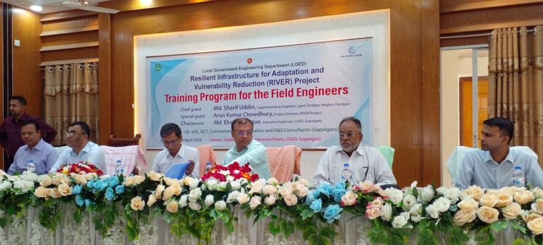 গোপালগঞ্জে নির্মাণ হচ্ছে ৬৭টি ফ্লাড সেল্টার, দুর্যোগে আশ্রয় মিলবে ৪৩ হাজার মানুষের