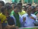 বিশ্ববিদ্যালয়ে ব্রাজিল দলের সমর্থনে বর্নাঢ্য র্যালী