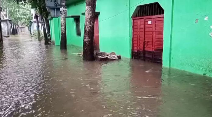 টানা বর্ষণে জলাবদ্ধতা গোপালগঞ্জ পৌরসভার বিভিন্ন এলাকা