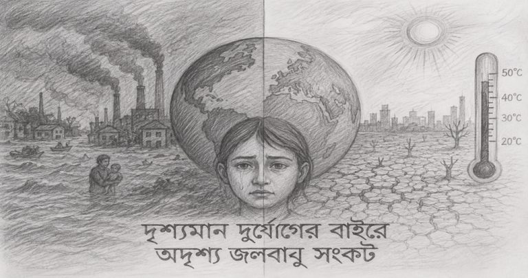 দৃশ্যমান দুর্যোগের বাইরে অদৃশ্য জলবায়ু সংকট